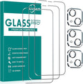 3+3 Pack Glass Screen Protector for iPhone 13, 6.1 Inch | Camera Lens Protector, HD Clear Tempered Glass Film, Anti-Scratch, Bubble Free, Case-friendly by AVOAR