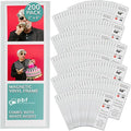 pbf PHOTO BOOTH FRAMES 2x6 Magnetic Picture Frames for Refrigerator | 2 x 6 Clear Magnetic Vinyl Frames for Photo Strips for Fridge (200-Pack) by pbfPHOTOBOOTHFRAMES