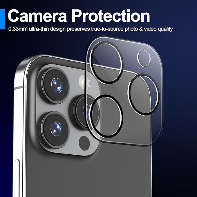 Ailun Screen Protector + Camera Lens Protector for iPhone 16 Pro, 3+3 Pack | 6.3 inch, Installation Frame, Case Friendly, Tempered Glass Film, Not for iPhone 16e/16/16 Plus/Pro Max - Image 5