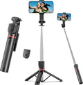 Selfie Stick for iPhone, 360°Rotating Tripod for Phone with Detachable Remote, Portable Phone Tripod Stand for Video Recording, Compact & Lightweight by BKWITY