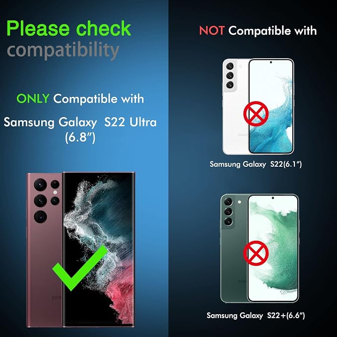 IMBZBK for Samsung Galaxy S22 Ultra 5G Screen Protector, 3+3 Pack | Flexible TPU Film with Tempered Glass Camera Lens Protector, Fingerprint Suitable, Case Friendly [3+3 Pack] - Image 2