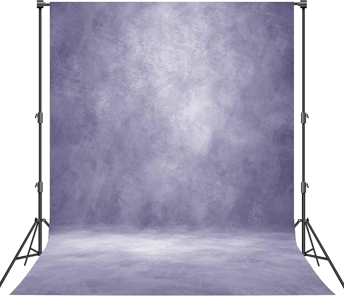 Abstract Photography Backdrop for Photoshoot 8x12ft,Light Purple,No Stand | Professional,Polyester Fabric,Roller Pocket on Top,Vintage Portrait Photo Props Booth Background,Photoshoot Studio by Haboke