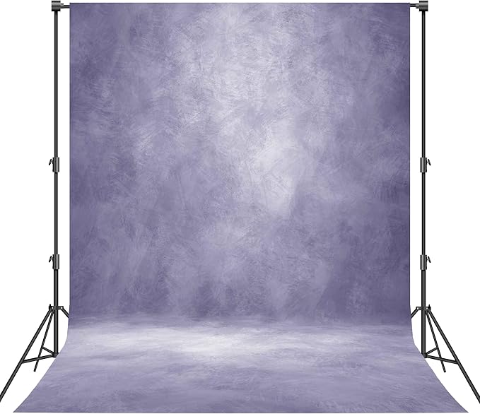 Abstract Photography Backdrop for Photoshoot 6x8ft,Light Purple,No Stand | Professional,Polyester Fabric,Roller Pocket on Top,Vintage Portrait Photo Props Booth Background,Photoshoot Studio by Haboke