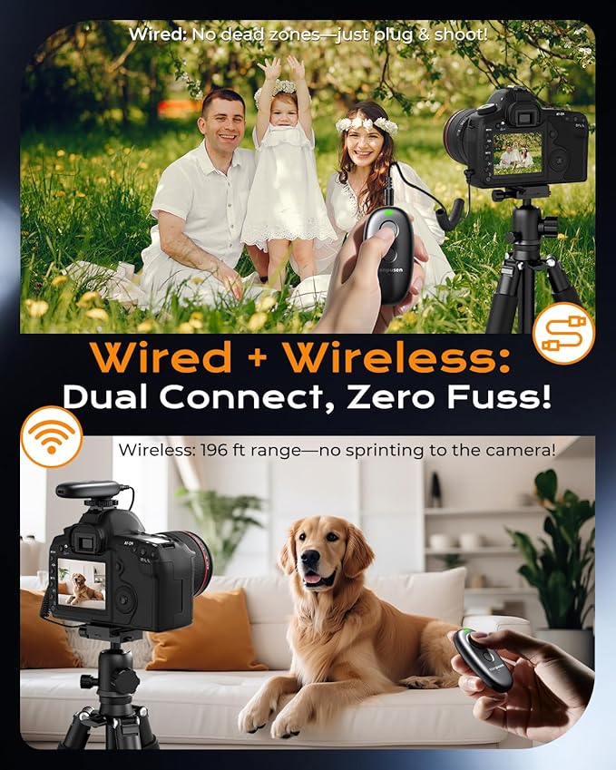 for Sony Camera Rechargeable Remote Shutter Release Wireless Remote Control | for Sony A6400/A6700/A6100/A7 IV/A7 III/ZV-1/ZV-E10II/FX3/FX30/FX2/RX100 VII/A7 V/A1 II/A7C II/ZV-E1, No Disposable Batteries - Image 4