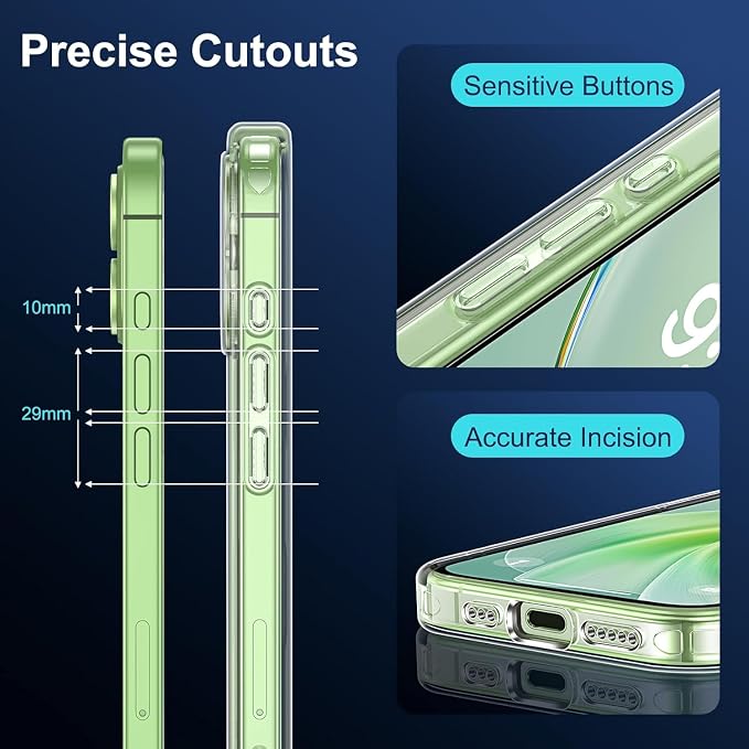 for iPhone 17 Case Clear,Magnetic iPhone17 Case with Screen Protector & Camera Protector [Compatible with MagSafe], Shockproof TPU Cover for iPhone 17-Transparent - Image 5