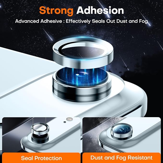 for iPhone Air Camera Lens Protector- Sky Blue | 9H Tempered Glass, Metal Individual Camera Cover, Accessories, Anti-drop, Case Friendly, HD Clear, Anti-Scratch - Image 2