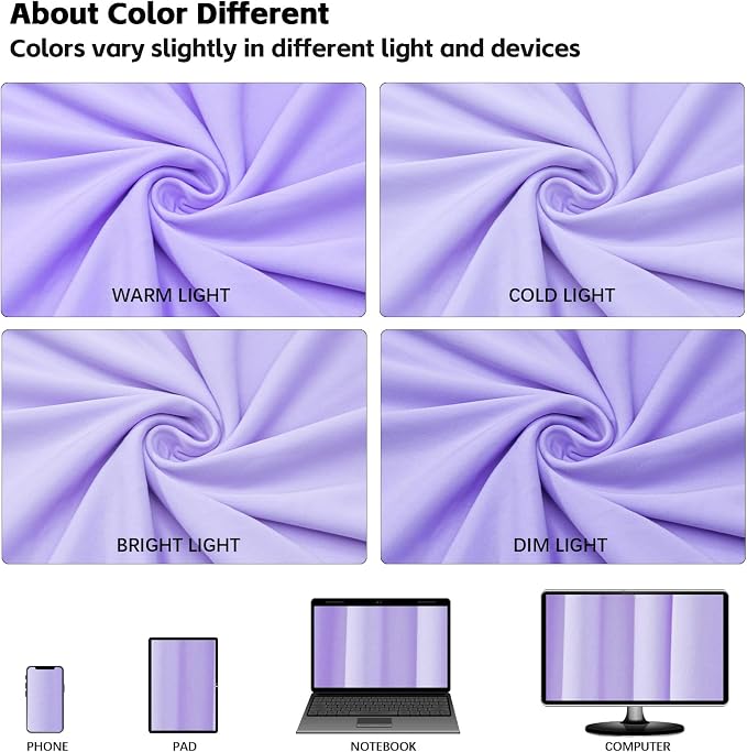 10x10ft Wrinkle Free Lavender Backdrop Curtain for Parties Soft Fabric Drapes Wedding Curtain Backdrop for Birthday Party Decorations Background for Photography 5x10ft,2 Panels - Image 7
