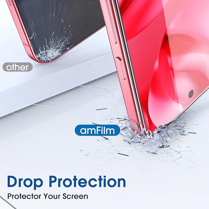 amFilm OneTouch for Google Pixel 9a Screen Protector 6.3'' Tempered Glass | 30s Auto-Alignment, Bubble Free, Scratch & Drop Protection, HD Clear, 2 Pack (Pixel 9a-6.3") - Image 5