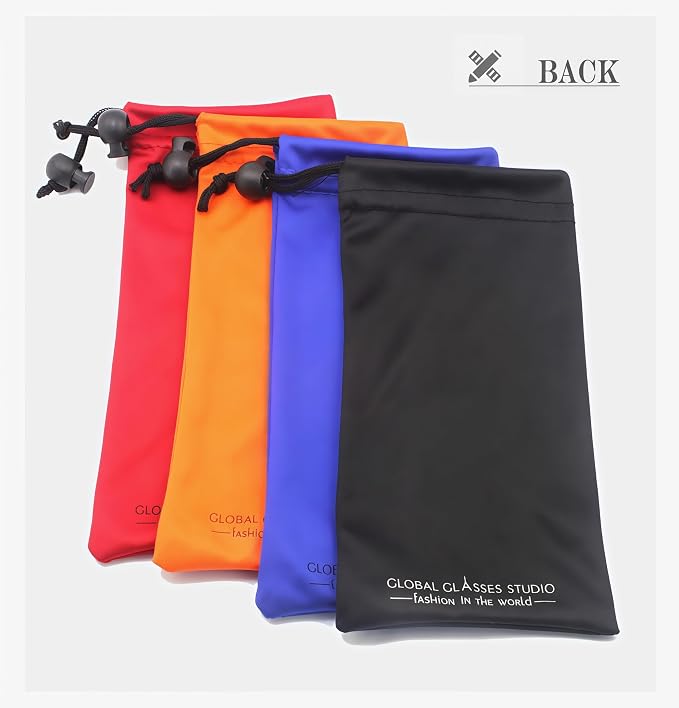 Quality Microfiber Eyeglass Pouch with Bead Lock Micro Fiber Sunglasses Case Pouch Soft Store - Image 2