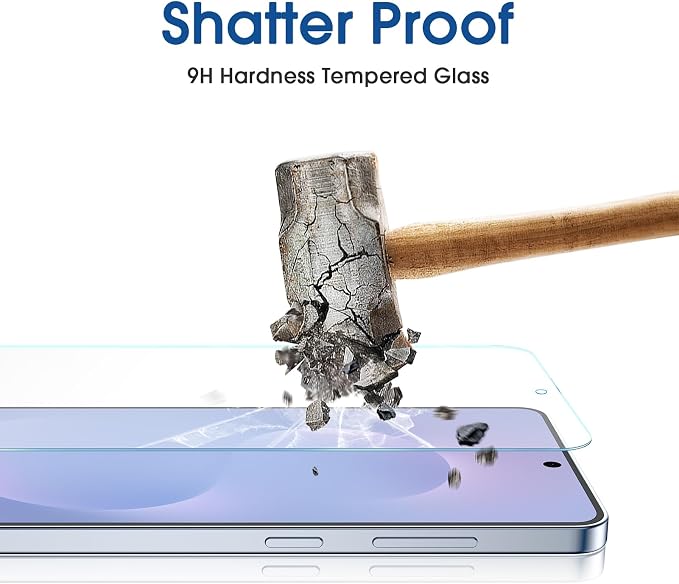 amFilm OneTouch for Samsung Galaxy S25 Edge Screen Protector Tempered Glass | Auto-Alignment, 30s Install, Bubble Free, Scratch & Drop Protection, HD Clear, Camera Lens Protector, 2+2 Pack (S25E-6.7'') - Image 6