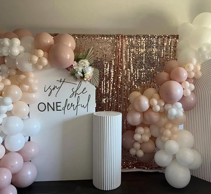 Rose Gold Sequin Backdrop, 9x10 Feet, 18MM Large Sequin,1 Panel | Shimmer Glitter Photobooth Props for holiday Halloween Christmas Parties, Home, Wedding, Birthday - Image 7