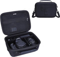 L LTGEM Hard Camera Case Compatible with Canon EOS Rebel T7, R50, R6 Mark II, R100, DSLR SLR Cameras, Lenses, and Tripods, Camera Travel Bag, Featuring 4 Dividers and a Shoulder Strap, Black by LTGEM