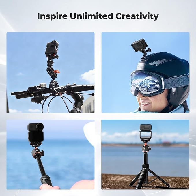 K&F Concept Magnetic Adapter Mount for DJI Osmo Action 6/Osmo Nano, Metal | Quick Release Expansion Stand with 1/4 Screw Hole/Foldable Connector/Quick-Release Buckle, Action Camera Accessories PP07 - Image 7