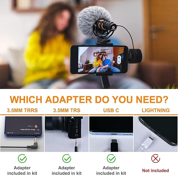 COMICA VM10 PRO Universal Video Microphone - Adjustable Gain, USB C Digital Output, Monitoring - Shotgun Mic for Camera, Smartphone, Tablet, PC - Ideal for Vlogging, Live Streaming, and Recording - Image 3