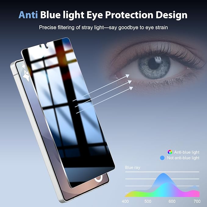 WILLONE 3 Pack for Samsung Galaxy S25 Ultra Privacy Screen Protector | With Installation Frame, Anti Spy Private Tempered Glass, Fingerprint Unlock, HD Clear, Phone Case Fit - Image 7