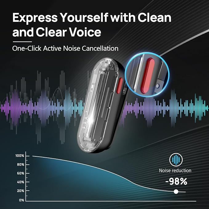 SYNCO Wireless Lavalier Microphone for USB C Smartphones, 48KHz/24Bit Lapel Mic with Charging Case, Noise Cancellation, 492ft Transmission, Real-Time Monitoring for YouTube, TikTok, Podcast & Vlog - Image 5