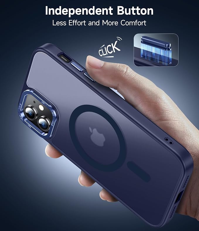 LeYi for iPhone-11 Phone Case Blue Compatible with MagSafe Magnetic[ Screen Protector X2 + Camera Cover X2] Funda para ipone 11case Military Grade Protective Cover Cases for i Phone 11 iphone11,Blue - Image 5