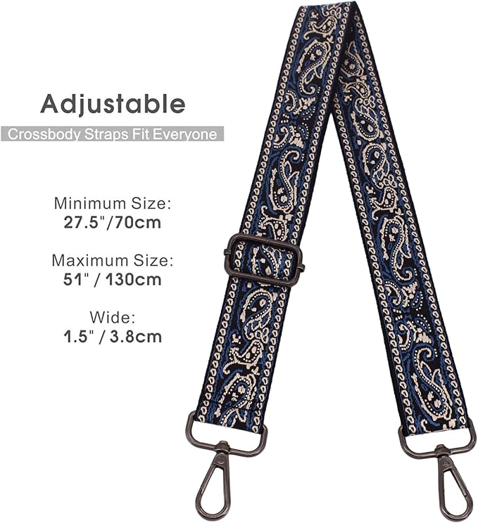Replacement Purse Strap Shoulder Strap Adjustable Crossbody Strap for Women Crossbody Wide Shoulder Bag - Image 3
