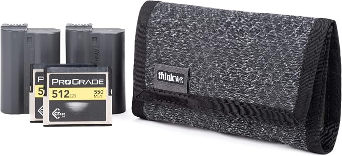 Think Tank Memory Card and Battery Wallet, Holds 2 CF or 4 SD Memory Cards (Black Slate) by ThinkTankPhoto