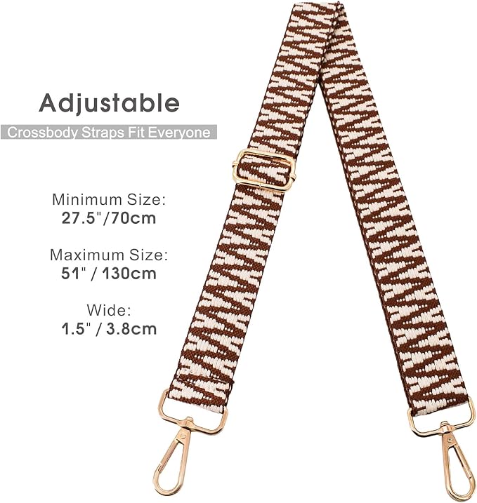 Replacement Purse Strap Shoulder Strap Adjustable Crossbody Strap for Women Crossbody Wide Shoulder Bag - Image 2