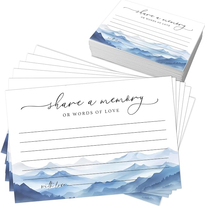 Share A Memory Cards for Celebration Of Life - Set of 50 Memorial Cards for Weddings, Anniversaries, Memorials, Funerals, Birthdays, Graduation, Retirement, Going Away -A05 by BHTPNG