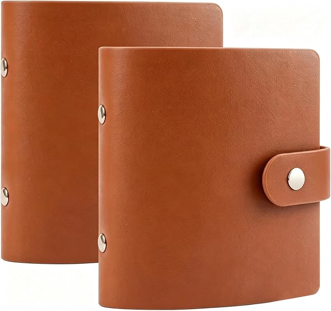 Ruibytree 52 Pockets Small Photo Album 2x3 for Instax Mini, Brown, 2 Pack | Pocket-Size, PU Leather Cover, Snap Closure, Acid-Free Pages, Fits Polaroid 2x3 Photos, Kodak Mini Prints & ZINK Photos by 2x3PhotoAlbum4x6PhotoAlbum35x425PhotoAlbumGoPhotoAlbum85x11VinylStickerPaper