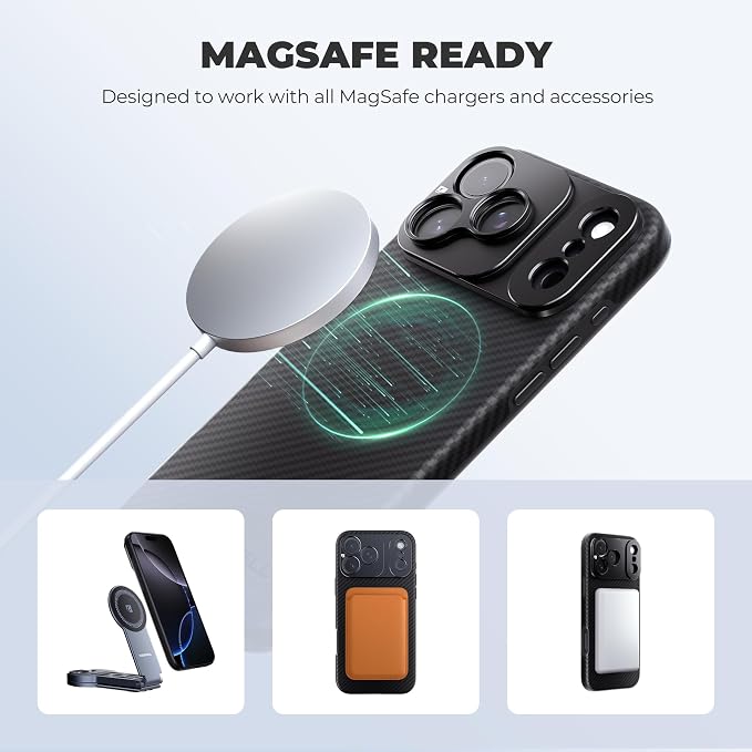 FREEWELL Pro Filmmaker Case for iPhone 17 Pro Max - Magnetic Filter & 17mm Lens Mount Black | Kevlar case with 17mm lens mount and MagSafe for filmmaking, photography and protection - Image 4