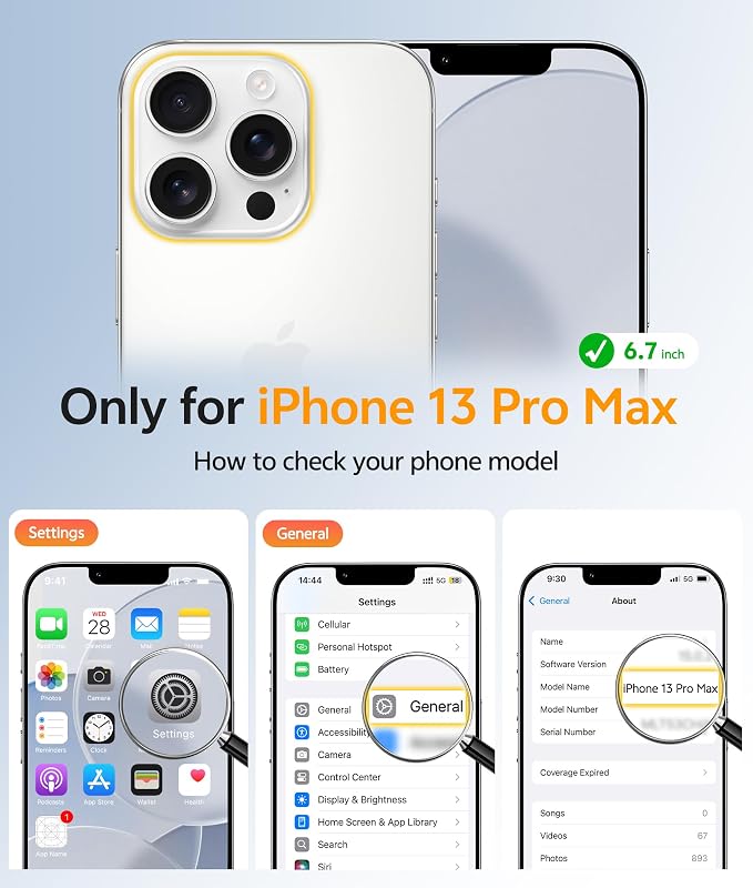 FNTCASE for iPhone 13 Pro Max Case Clear, Fit for Magsafe, Anti Yellowing | Magnetic Phone Cases, 14FT Military Grade Drop Protection, Slim Shockproof Protective Cover, Transparent - Image 2
