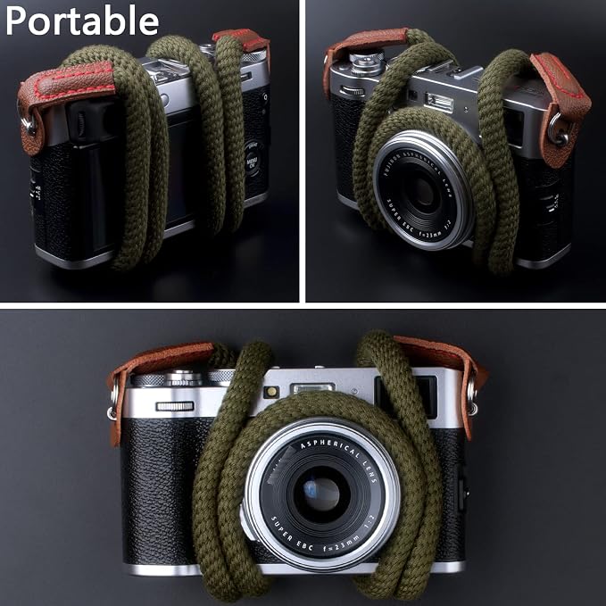 VKO Camera Strap,Soft Rope Camera Neck Strap, Shoulder Strap for DSLR SLR Mirrorless Camera with Round Hole Interface 100cm - Image 6