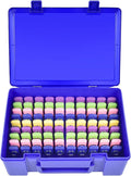 FULLCASE USB Flash Drive Case for SanDisk,for Samsung,for PNY,104-Slot | Hard Plastic Thumb Drive Organizer,for Lexar,for JOIOT,for SamData,for SIMMAX,Dual-size Removable Foam,Case Only Blue by FullcaseEasyLifeStorage