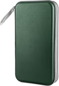 Siveit CD DVD Cases 96 Capacity Disc Storage Binder for Car(Dark Green) | Hard Plastic CD DVD Disc Cases Storage Binder Wallet for Car Home Office Travel by Siveit