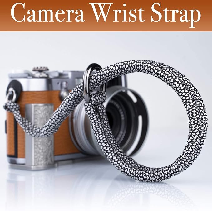Camera Wrist Strap - DSLR Mirrorless Camera Quick Release Camera Hand Strap | with Safer Connector (white) - Image 2