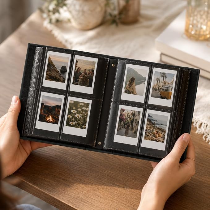Beautiful Polaroid Photo Album for 2x3" Photos - Holds 240 Pictures | Safely Stores 240 Pictures of Unique Memories - The Perfect Instax Mini Compatible Book for Trading Collection Cards - Image 7