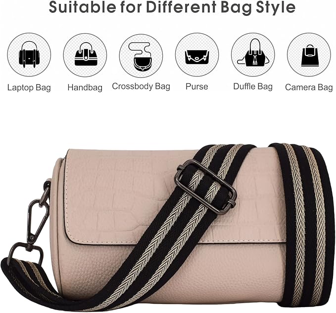 Replacement Purse Strap Shoulder Strap Adjustable Crossbody Strap for Women Crossbody Wide Shoulder Bag - Image 5