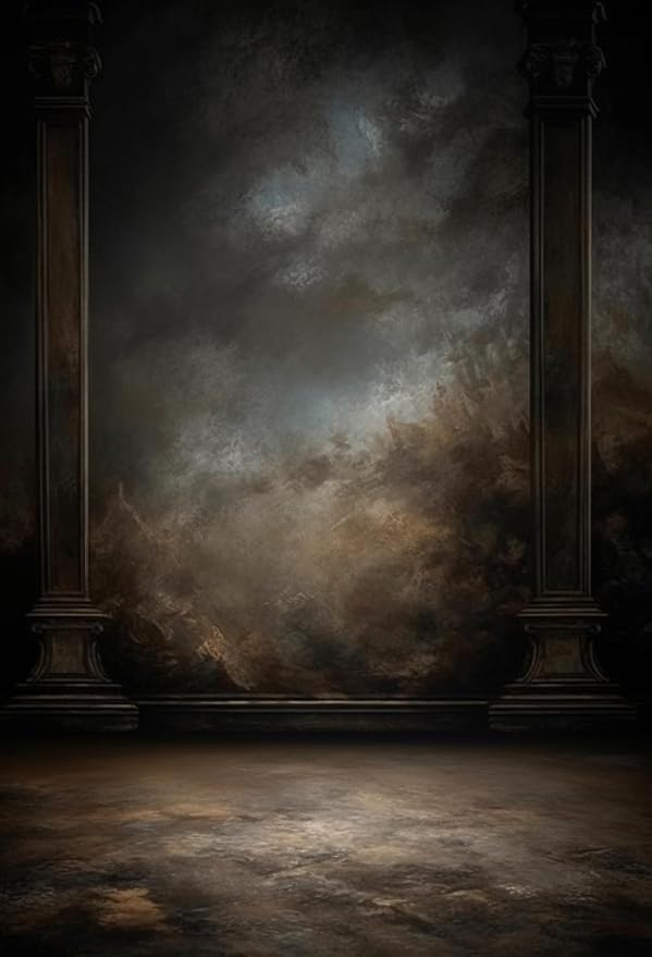 6x9ft Dark Vintage Photography Backdrops Portrait Photo Backdrop Wedding Bridal Show Birthday Background for Studio Props - Image 4