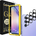 ivoler Screen Protector for Samsung Galaxy A54 5G Tempered Glass 6-Pack | with [Easy Installation Frame], Anti-Scratch Case Friendly Clear HD Film for Samsung Galaxy A54 6.4 inch by iVoler