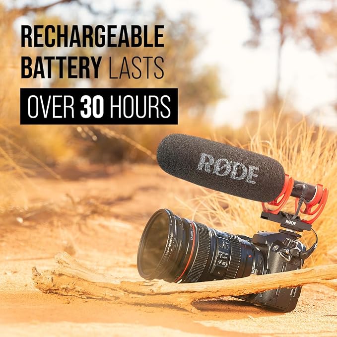 Rode VideoMic NTG Camera-mount Shotgun Microphone,Black | Supercardioid shotgun microphone with variable gain and USB output for cameras, smartphones and computers - Image 8