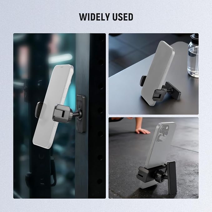 NEEWER Magnetic Phone Holder Mount Stand, Home Gym Workout Forklift Decor Stuff Essential Accessories Gear Compatible with iPhone Android Samsung for Women Men Girl Boy Video Recording, PA119 - Image 6