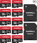 EASTBULL 32GB 10-Pack of Micro SD Card Class 10 UHS-I U1 SDHC SD Cards Pack | 90MB/s Full HD Video Memory Cards 32 G for Surveillance Security Cam, Camera (10 Units, 2 Adapters) by EASTBULL