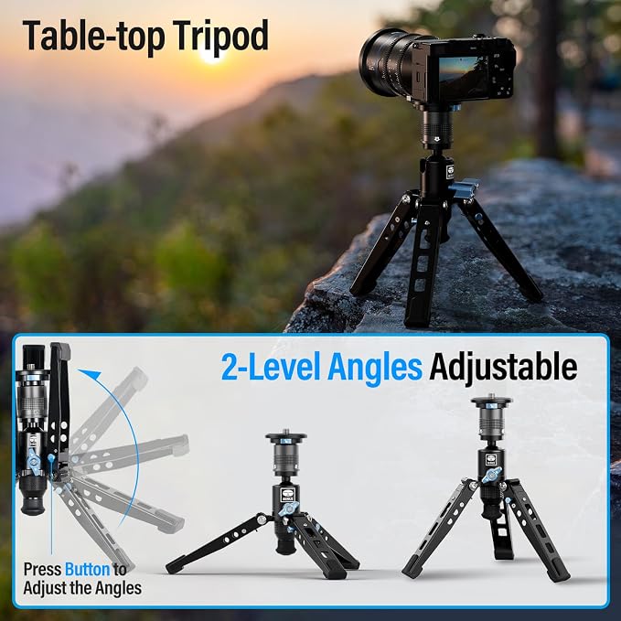 SIRUI SVM-145 Carbon Fiber Rapid Monopod, One-Step Height Adjust, 57" | 22LB Load, Monopod with Feet, Modular 3-in-1, Lightweight, DSLR, Mirrorless Camera, Travel, Outdoor - Image 8