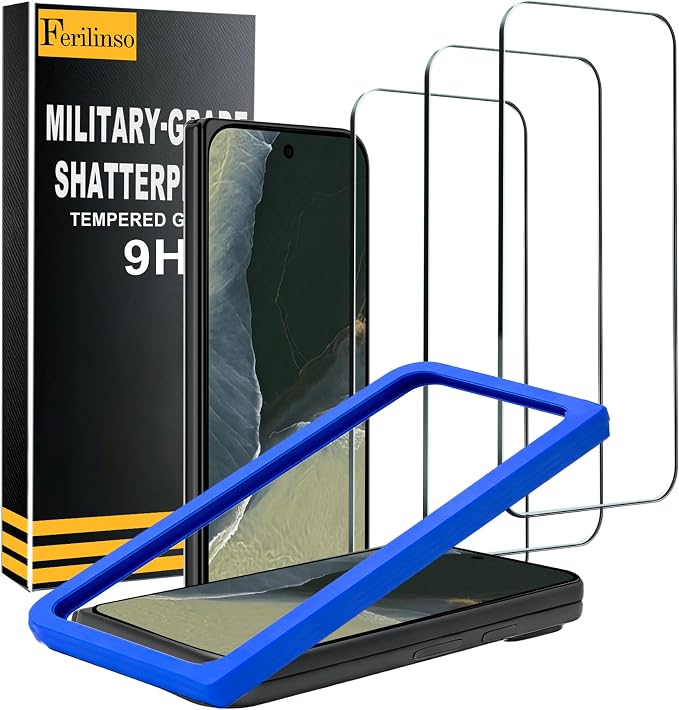 Ferilinso Screen Protector for Google Pixel 11 Pro Fold, Tempered Glass | 3 Pack, 9H+ Hardness, Military-Grade Shatterproof, Anti-Scratch, HD Clear, Case Friendly, Easy Installation, Bubble Free by Ferilinso