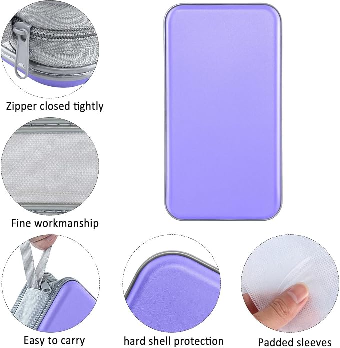 Siveit CD DVD Cases 96 Capacity Disc Storage Binder for Car(Lavender) - Image 2