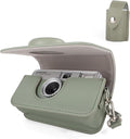 Protective Case Compatible for Kodak EKTAR H35 H35N Half Frame Film Camera, PU Leather Bag for Kodak Ultra F8/F9/VIBE 501F/I60 Camera with Shoulder Strap & 135 Film Storage Case - Green by HIYQIN
