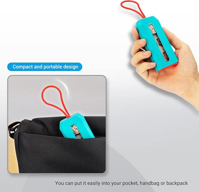 (NOT FIT SD Card) Switch Game Card Case for 6 Nintendo Games and 12 Micro SD Cards,Switch Card Holder Storage for Nintendo Switch or PS Vita,Water-Resistant Anti-Shock Game Card Box - Image 5