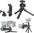 Zeadio Heavy Metal Tripod Kit: 1/4" Screw Adapter Tripod Mount for Travel | Recording | Vlog & Camera | iPhone Vlogging Kit & Camera Stand with 360° Ball Head by Zeadio
