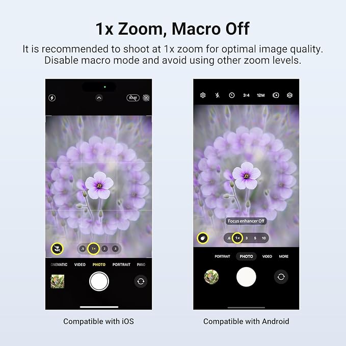 NEEWER 24mm Kaleidoscope Filter with Phone Clip, K9 Crystal Glass Prism Effect Filter for 17mm Threaded Lens Backplate, Phone Cage, Case Compatible with iPhone Android Samsung, FL-102 - Image 5