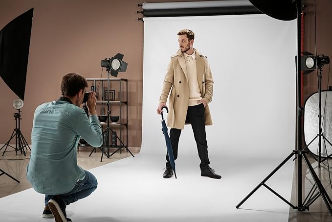 Denny Mfg Seamless Paper Backdrop for Photoshoot,Bright White, 107in x 36ft | Photoshoot backdrop, Matte Finish for Portraits, Product Photos and Video Shoots, with Free Roll Gaffer Tape (2 in x 13 ft) - Image 5