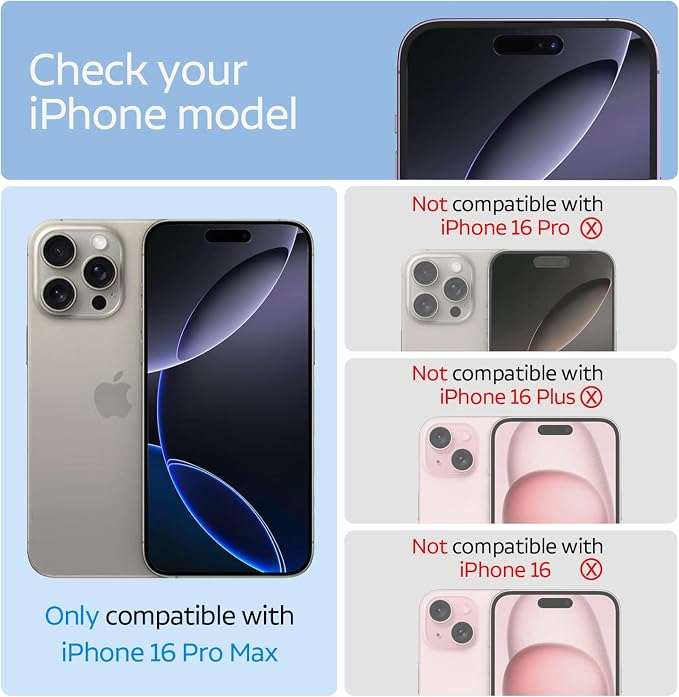 3 Pack Privacy Screen Protector for iPhone 16 Pro Max+3 Pack Camera Lens Protector with Tempered Glass,Touch Sensitive and Case Friendly - Image 2