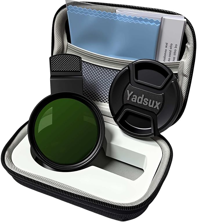 ND Filter for iPhone 17/16/15/14 Pro/Pro Max, 52mm Neutral Density Lens | Stop blown-out concert shots. Adjust ND2-400 for silky waterfalls & cinematic video on any phone. by Yadsux