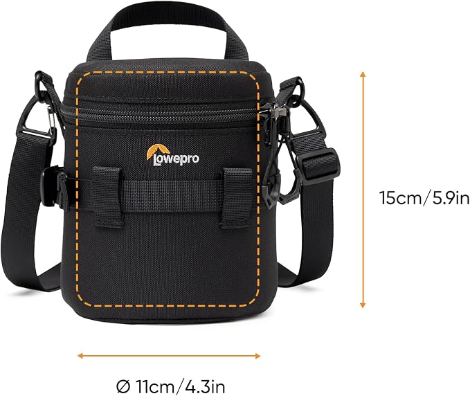 Lowepro ProTactic LCS 11 x 15 III Camera Lens Case, Camera Lens Pouch Bag, fits 12-24mm F/2.8, for DSLR and Mirrorless Cameras, Vol-1.5L Dim:5.91x4.33x4.33in, Camera Bag, for Photographer/Videographer - Image 2